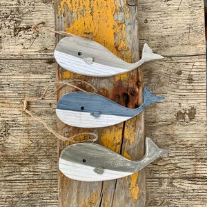 I Whale always love you Hangende houten walvisdecoratie Hanger Coastal Decor