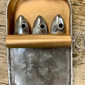 Boîte de sardines poisson à suspendre en métal, décoration ornementale, décoration côtière, cadeau image 3