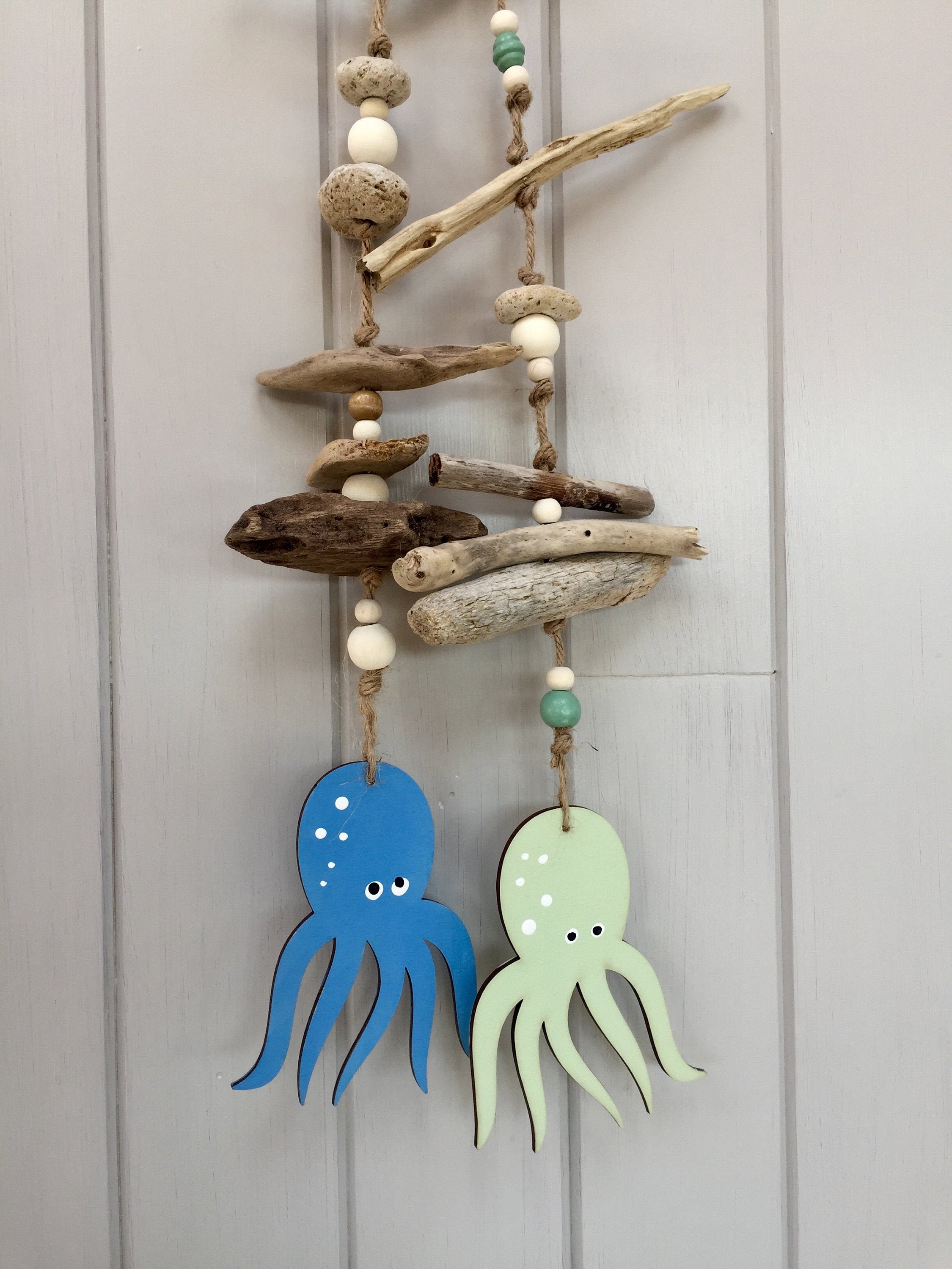 Pas de Calmar Hanger Mignon Suspendu Décoration Poulpe Bois Flotté