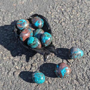 Chrysocolla tumble - large high quality crystal