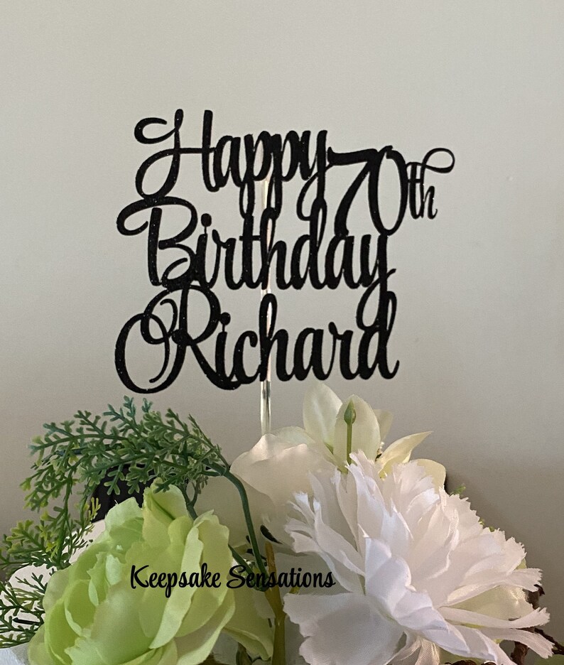 Personalised Custom Birthday Cake Topper Etsy Australia