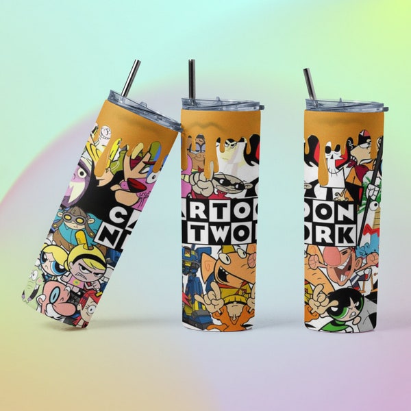 90s Cartoon Network Tumbler Wrap 20oz