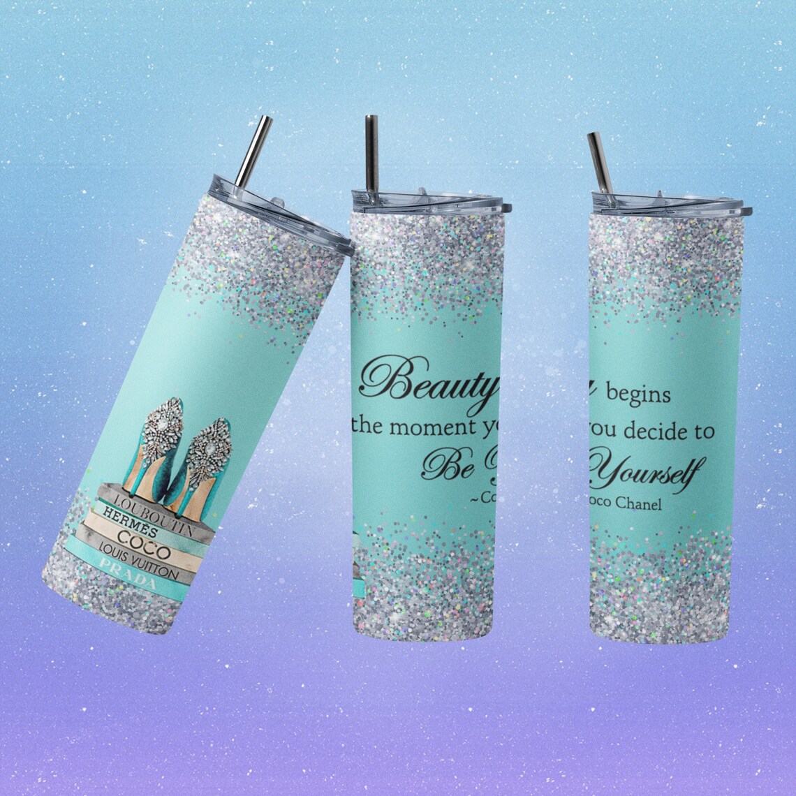 Beauty 20 Oz Tumbler Wrap Png Etsy
