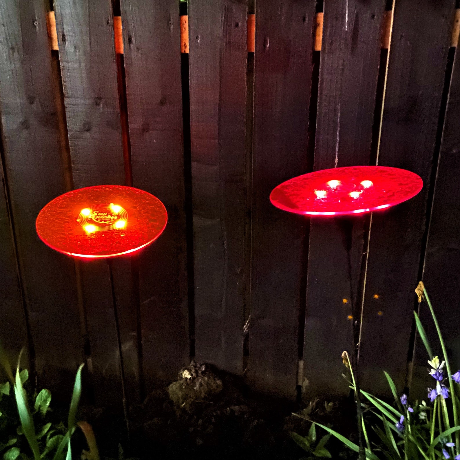 Large Solar Garden Light Décor Ornament 'Sun Disc' Etsy