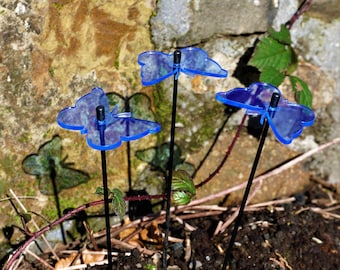 Sun Catcher Garden Decor Sonnenfänger 3 Kleinen leuchtenden Schmetterlinge Besondere Garten Dekoration für Garten Balkon Terrasse Geschenk