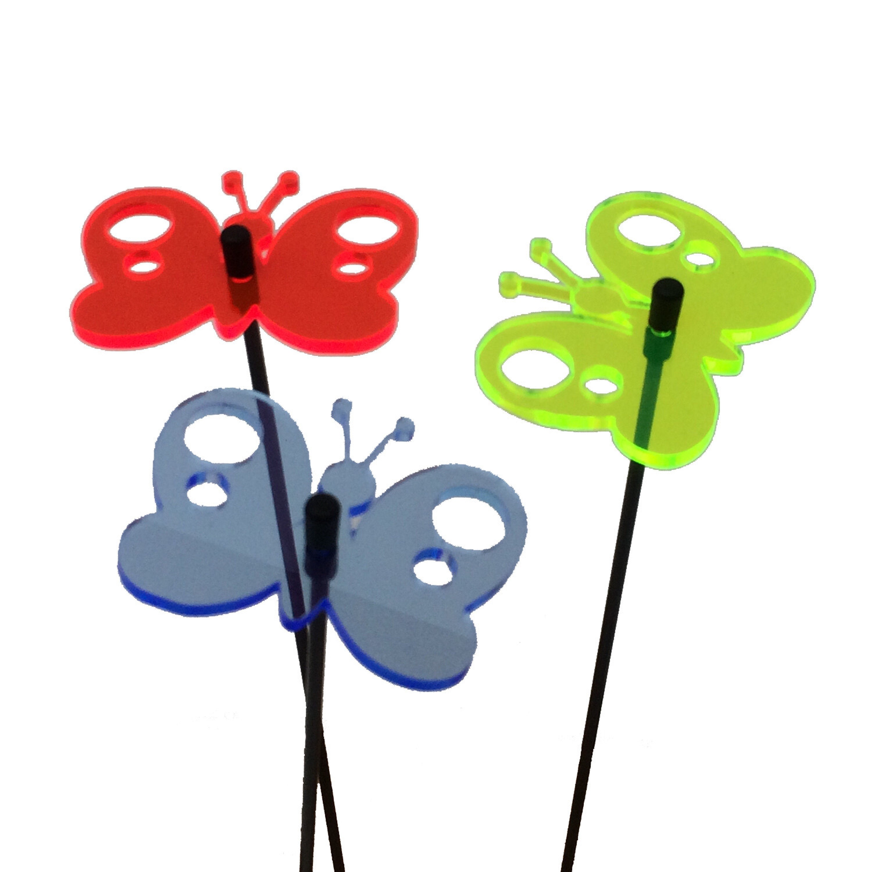 Small Garden Décor Ornaments Set of 3 'Peacock Etsy