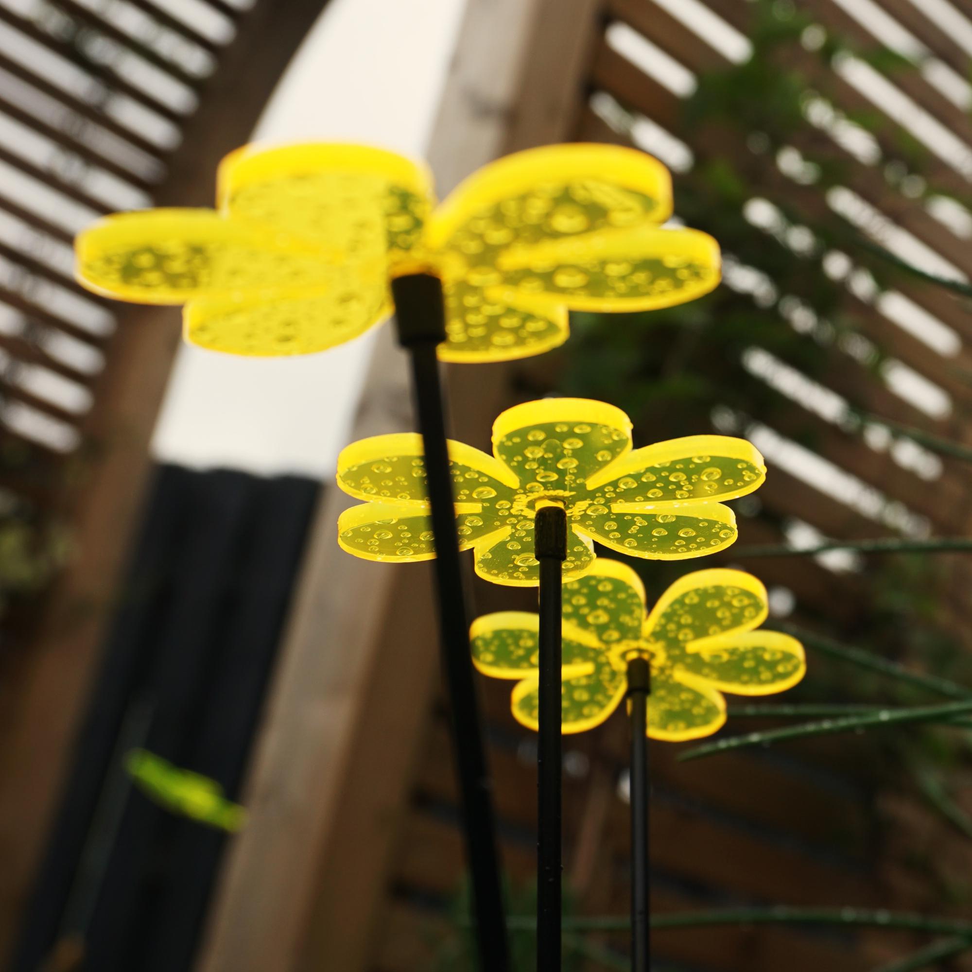 Suncatcher Lot De 3 Petits Piquets Décoratifs De Jardin En