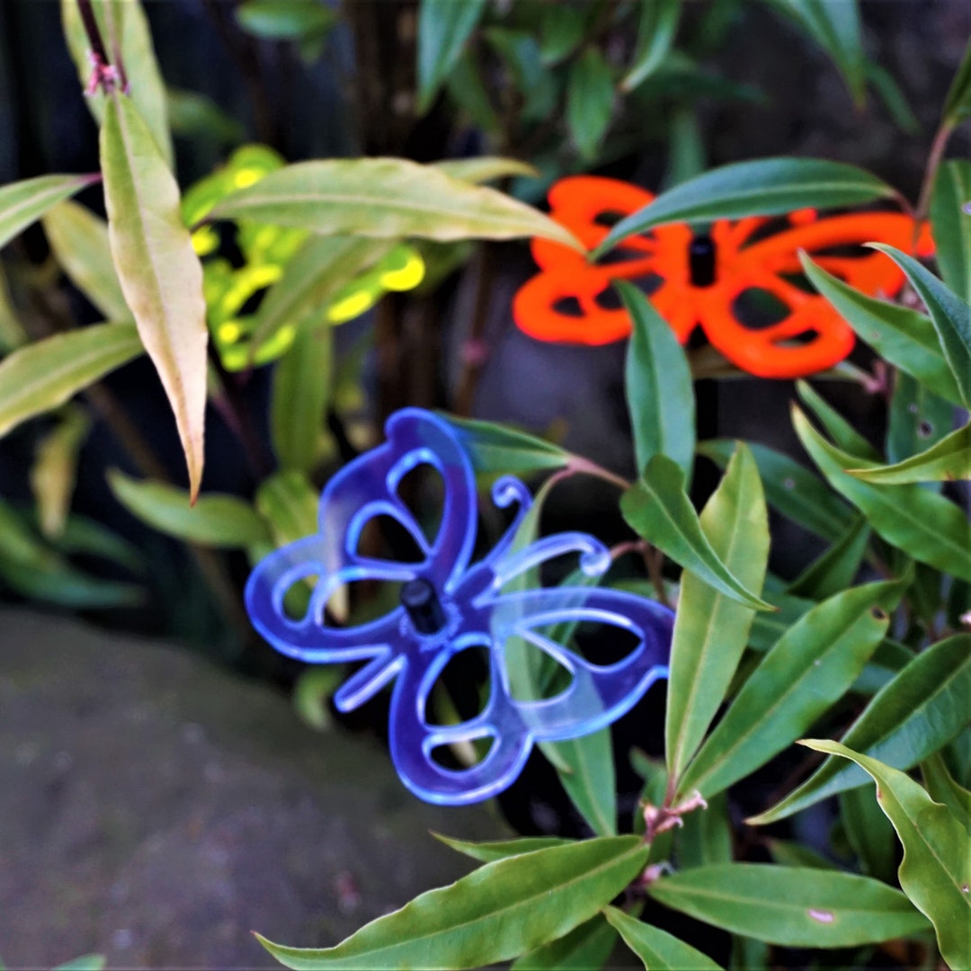 Sun Catcher 3er Set – Schmetterling-Gartendeko, 75 Cm Hoch, Orange, Wetterfest & Ohne Batterie