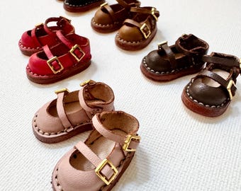 Handmade Leather Doll Shoes: Maileg Big Sister Accessories