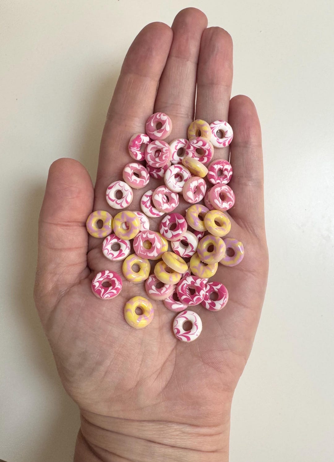 Miniature Party Rings: 1/6 Scale Dollhouse Food, Fimo Clay - Etsy