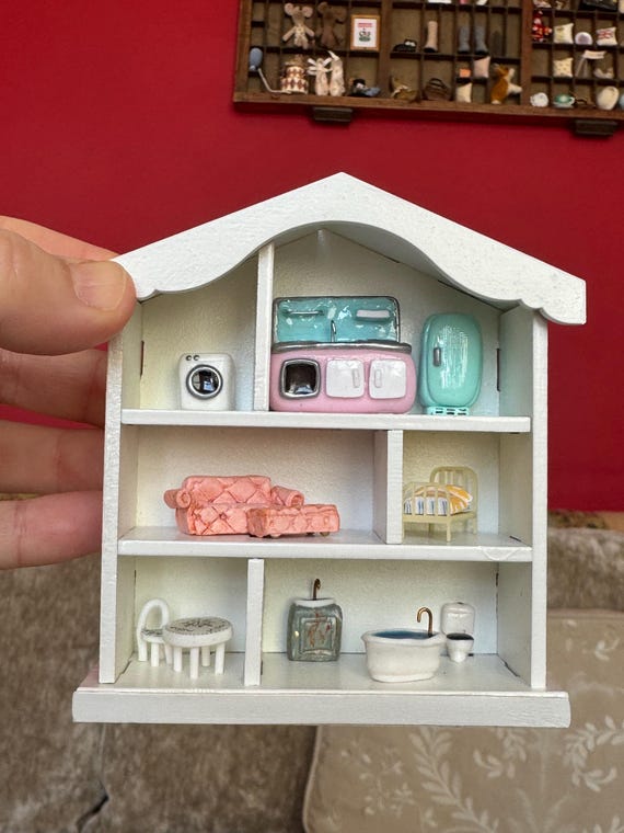 Handmade 1/66th Scale Dollhouse Furniture: Polymer Clay Miniature