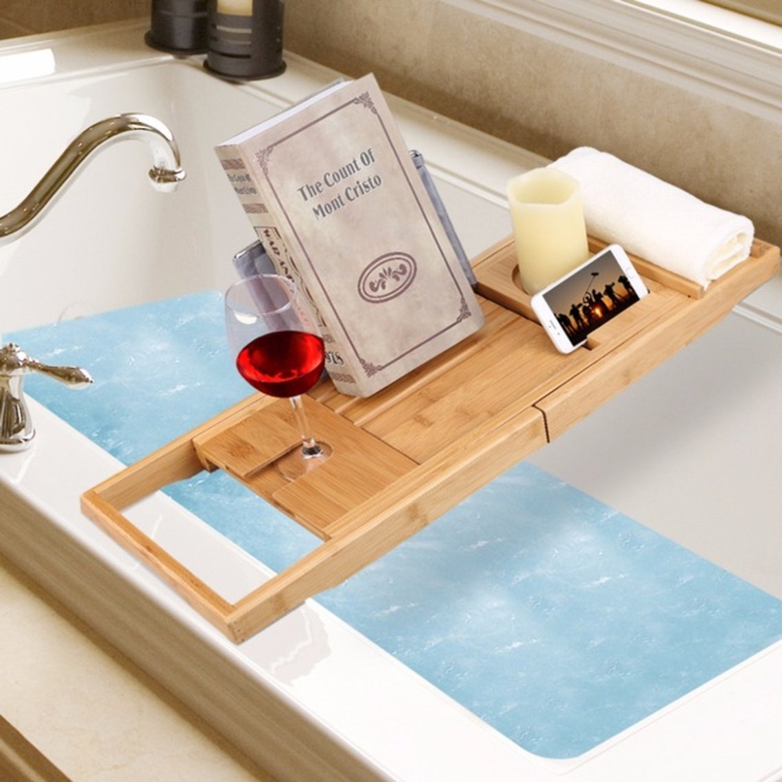 Bath Caddy Tray for Tub Bath Trays Tables Accessories Etsy