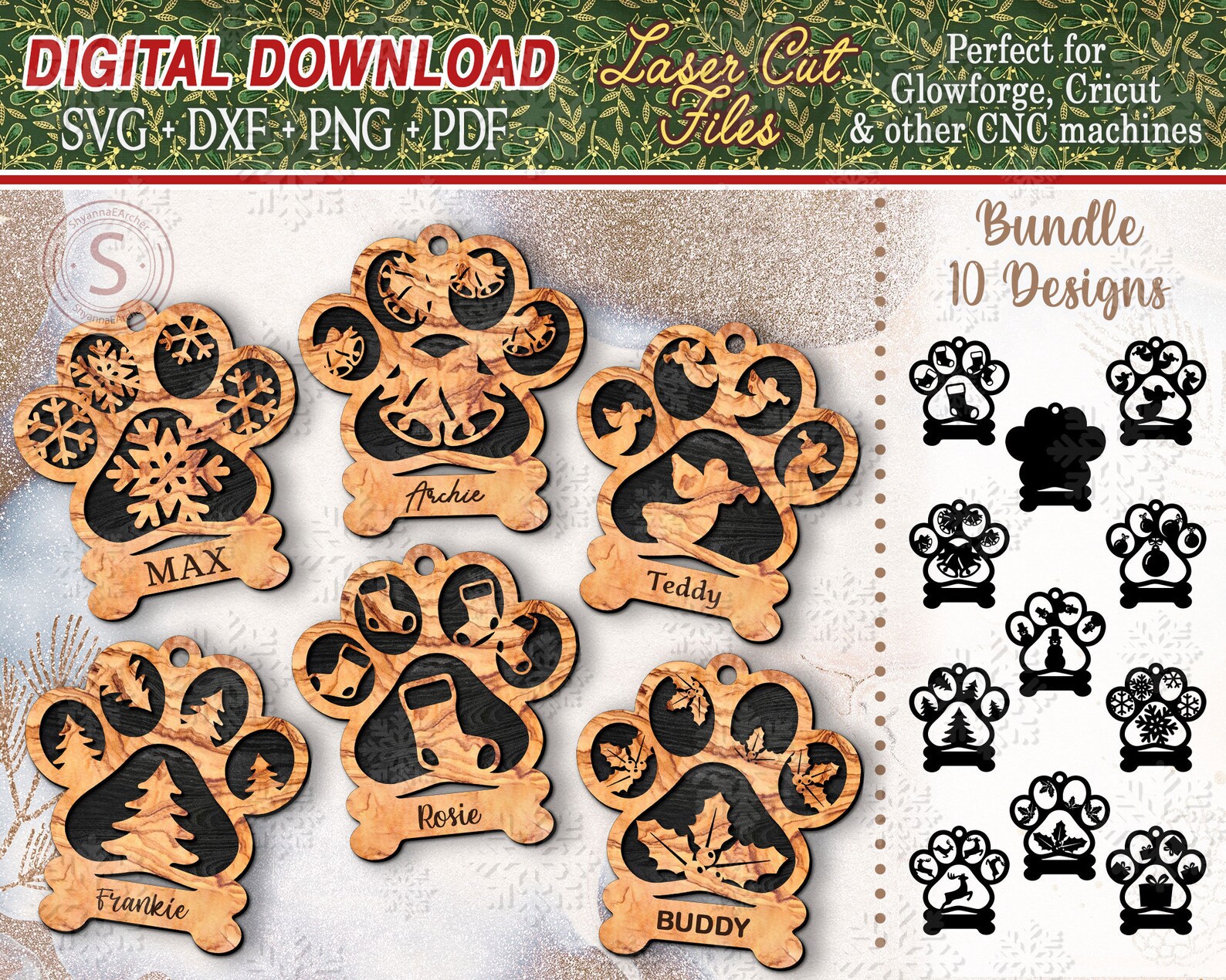 dog-paw-print-christmas-ornament-svg-bundle-files-for-cricut-etsy