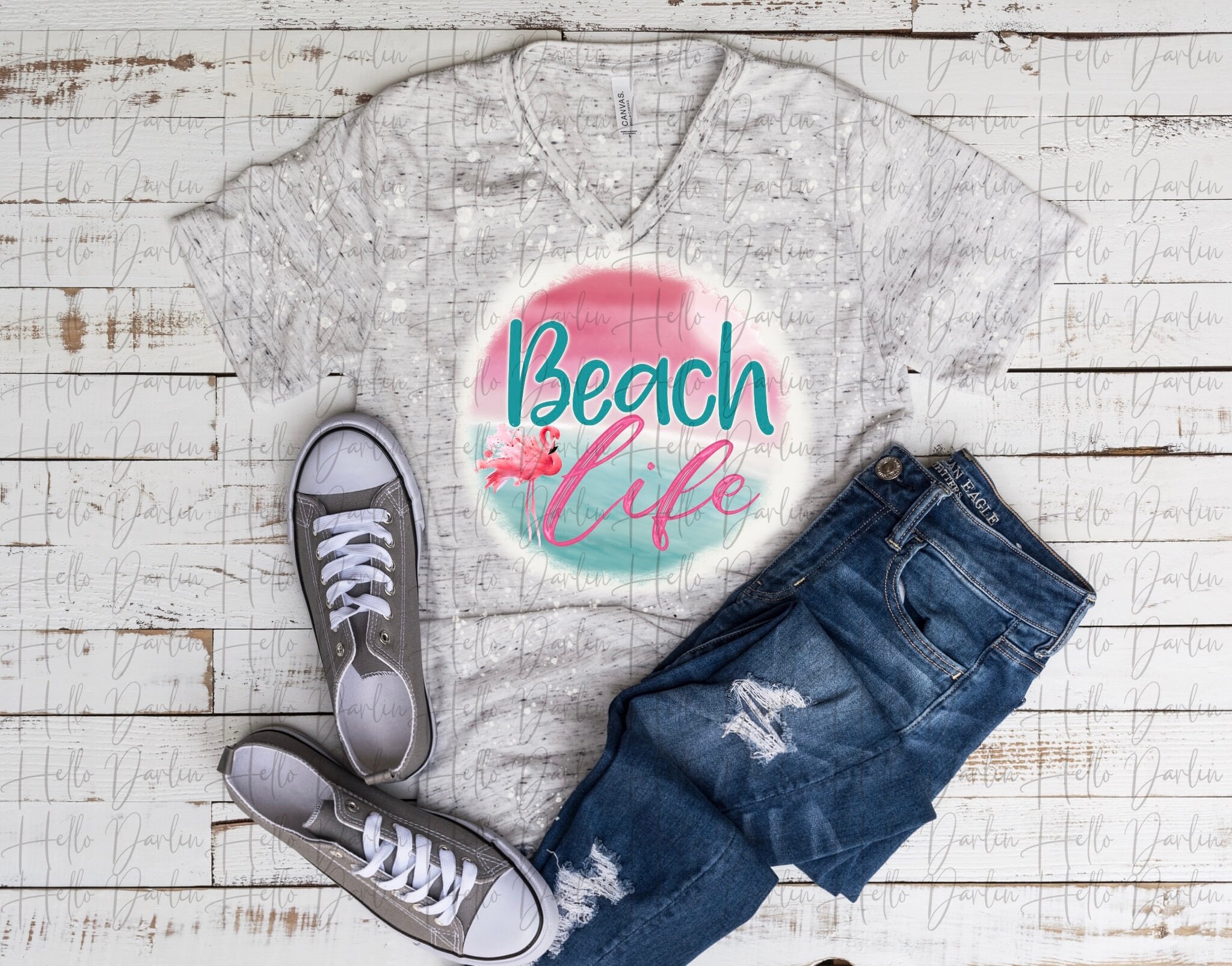 Beach Life PNG Sublimation Digital Design Etsy
