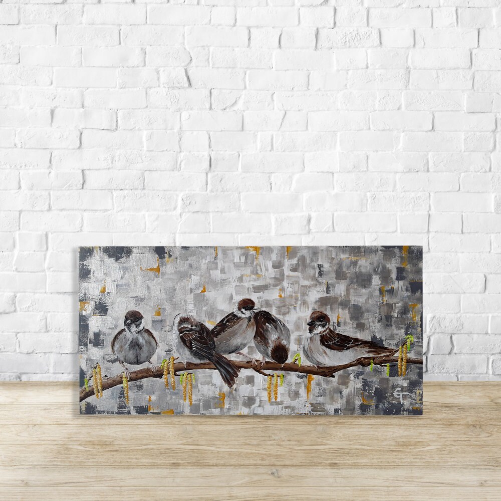 Peinture Acrylique Oiseaux