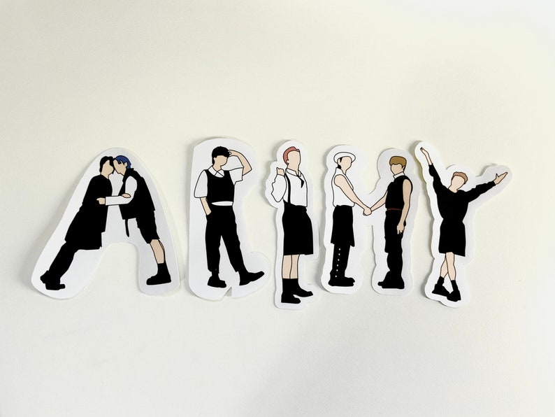 BTS Butter Stickers Of All 7 Members OT7 Fan Art | Etsy