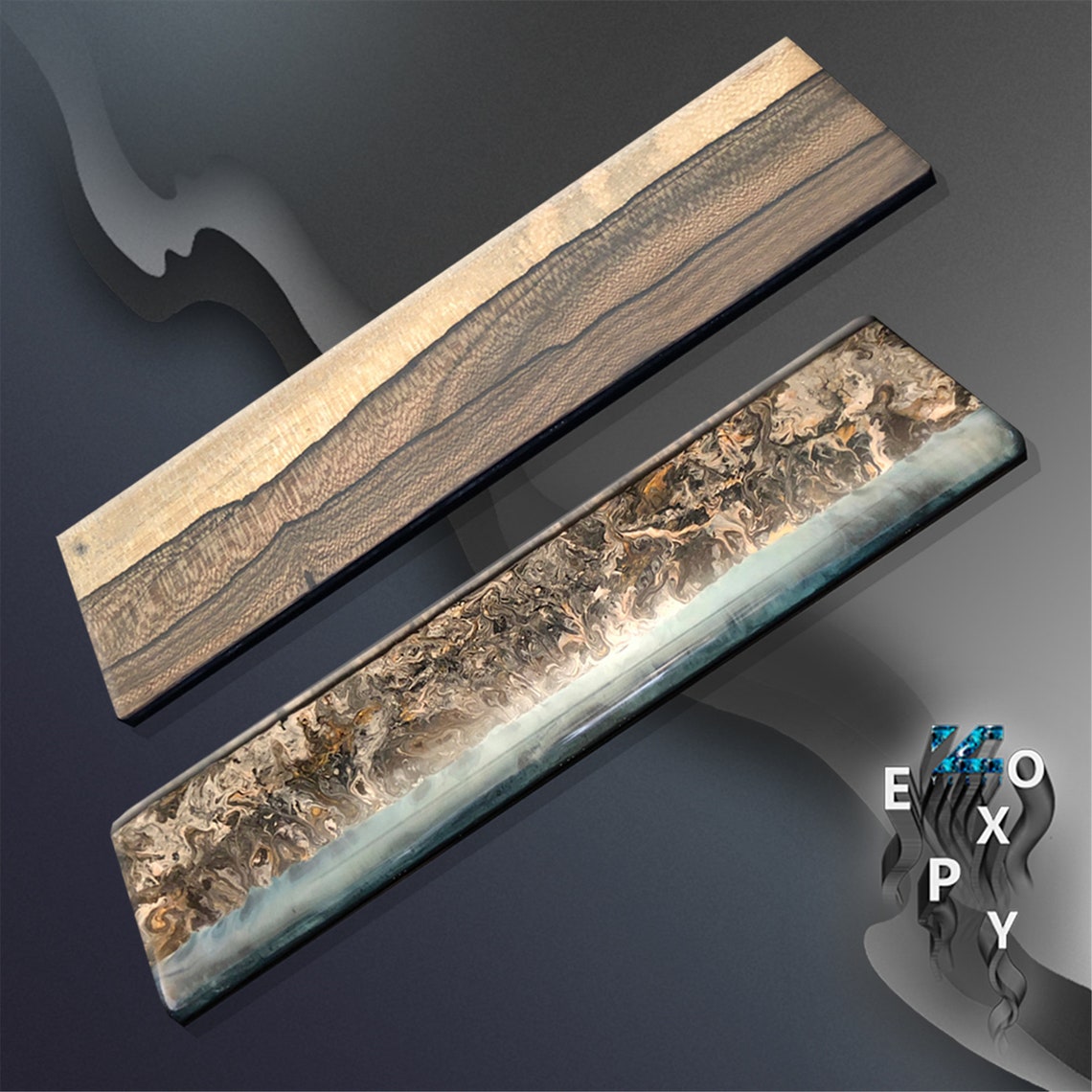 Wrist Rest Resin Wood Keyboard Wrist Rest Wooden Keyboard Etsy