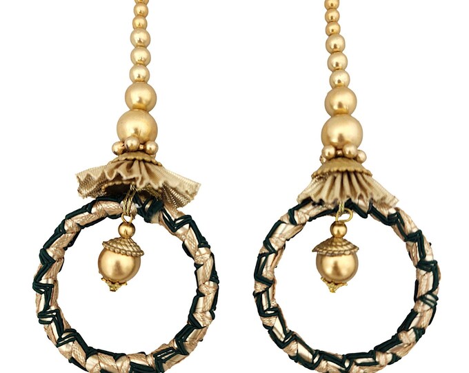 Indian Wedding Latkan Tassels: Blouse, Lehenga Ornament Embellishment (Set of 2)