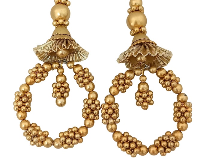 Embellished Gold Latkan Tassels (Set of 2)