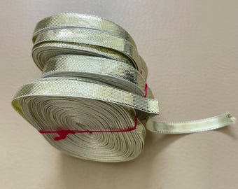 Lite Gold Gota Patti Ribbon – Metallic Indian Trim, 8mm, 4 Rolls