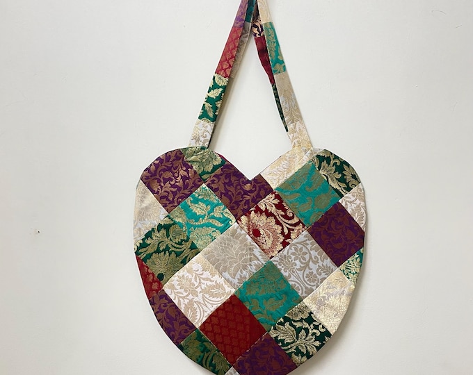 Handmade Multicolor Patchwork Tote Bag