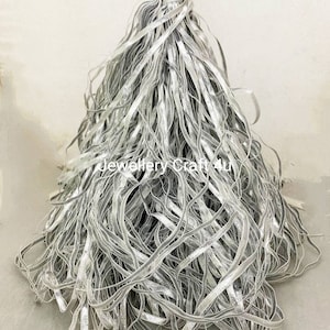 Silver Gota Lace Trim Ribbons for Decoration and Designing