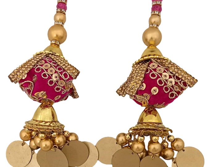 Indian Tassels, Ornament Embellishments, Sewing & Craft Supplies (Set of 2)