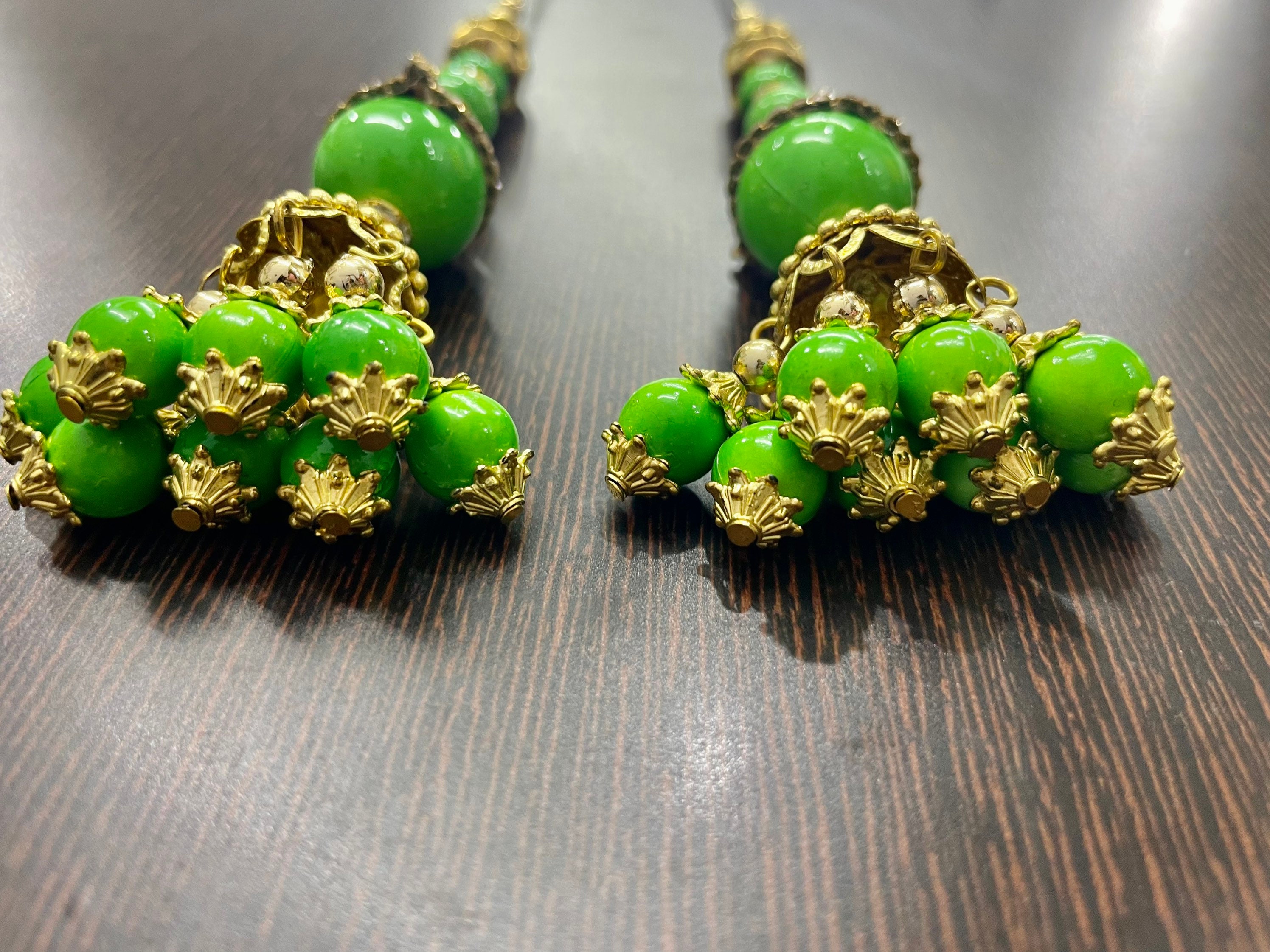 Tassel Gold Green Latkan for Lehenga Dresses HandBags Blouses Dupatta Home Decoration Embellishment Wedding Dress for Women