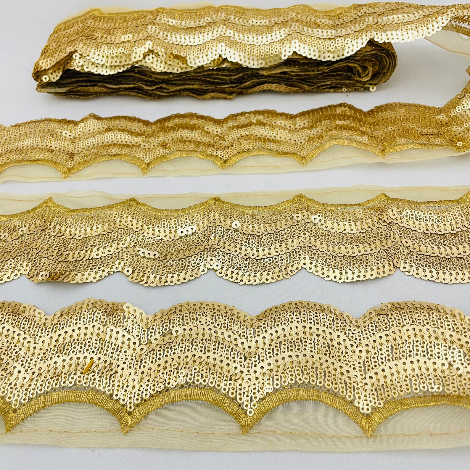 sequin lace trim