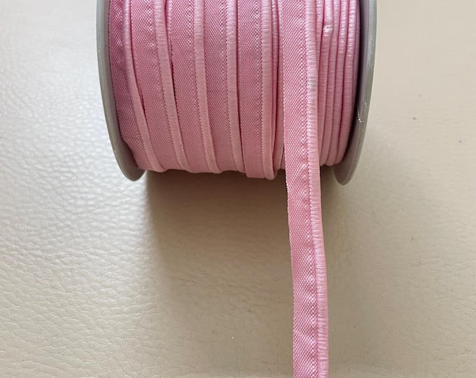 Pink Satin Lipcord Piping Trim by the Yard