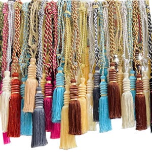 Curtains Tassel Tie Backs Home Decor Twisted Cord Decorative | Pack of 2