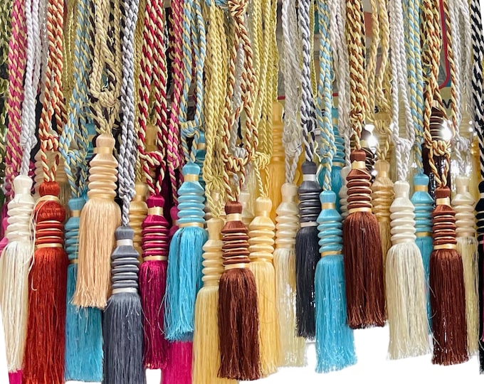 Curtains Tassel Tie Backs Home Decor Twisted Cord Decorative | Pack of 2