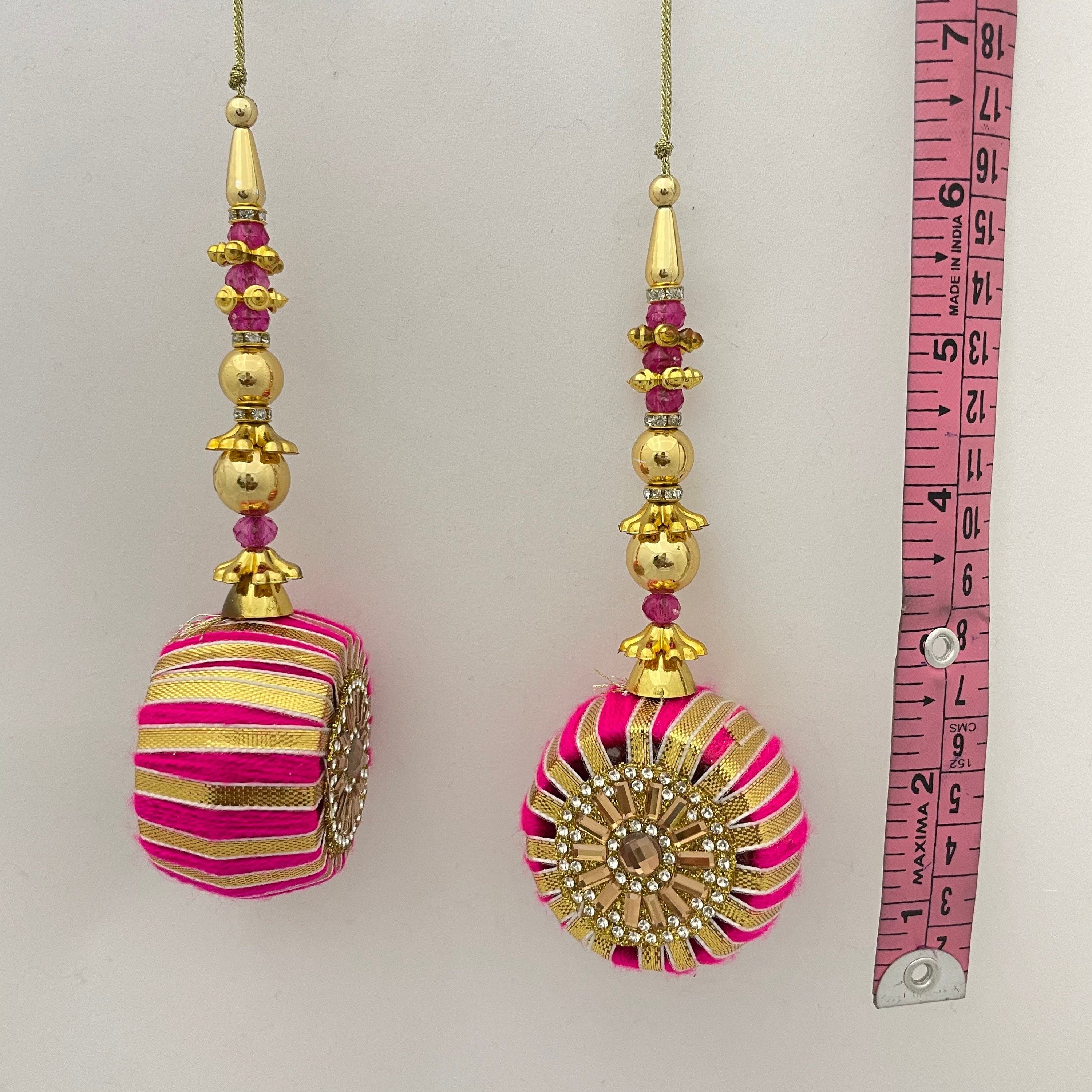 Pink Tassel Swags for Dupatta Dresses Bags Blouses gotapatti Etsy