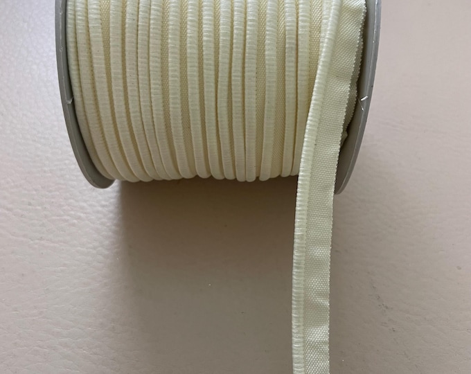 Ivory Silky Welt Cord Liocord for Wedding Decor, Apparel, Pillows, and Sewing By Yard