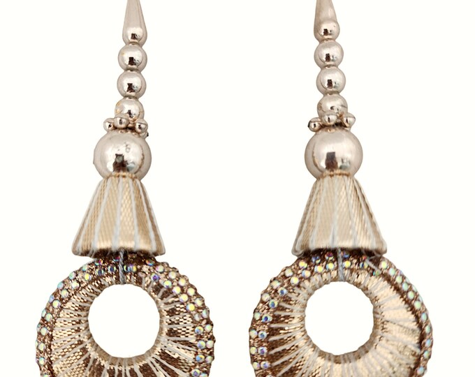 Rose Gold Latkan Tassels, Handmade Clothing Accessories (Set of 2)