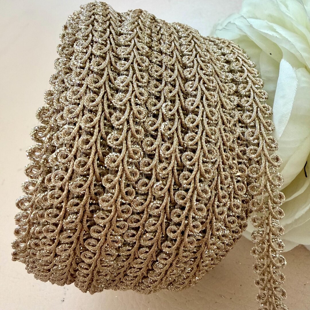 Metallic Scalloped Edge Braid Trim Cord- 9 Yards - Etsy