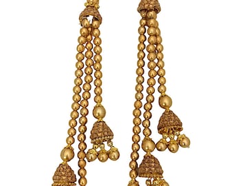 Name latkans , Indian weddings bride latkan, Indian saree name tassels, 2 piece