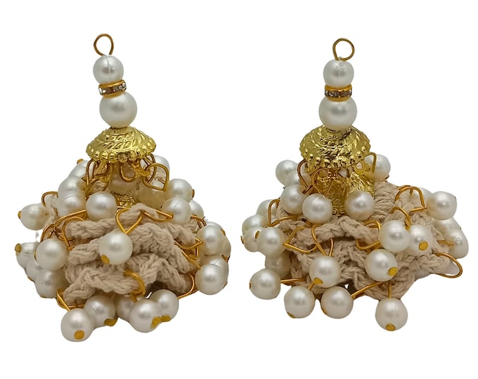 Handmade Taasels for Blouse Latkanhanging ornaments for indian outfits (Set of 2 Tassels)