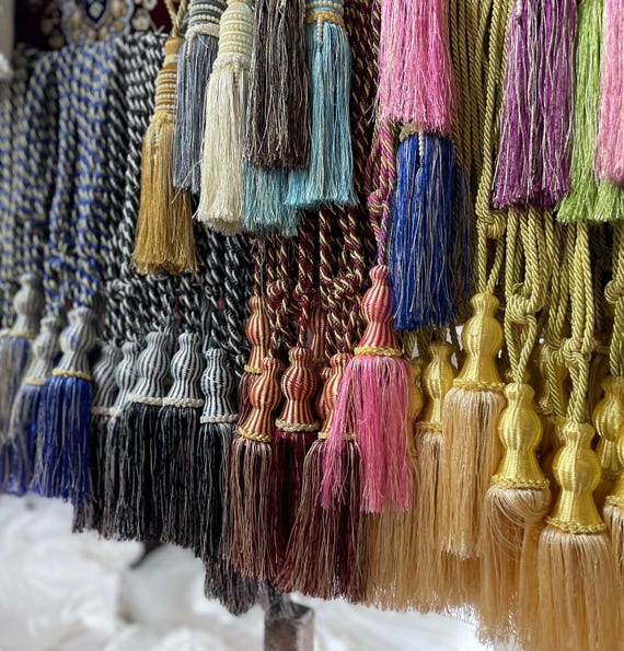 Fermatenda Bohémien In Corda Di Cotone Intrecciata A Mano – Confezione Da 2, Colore Bianco, Decorazione Casa