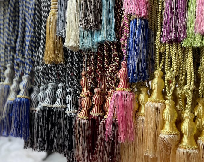 Handmade Tie Backs Curtains Tassel Home Decor Twisted Cord Decorative | Pack of 2