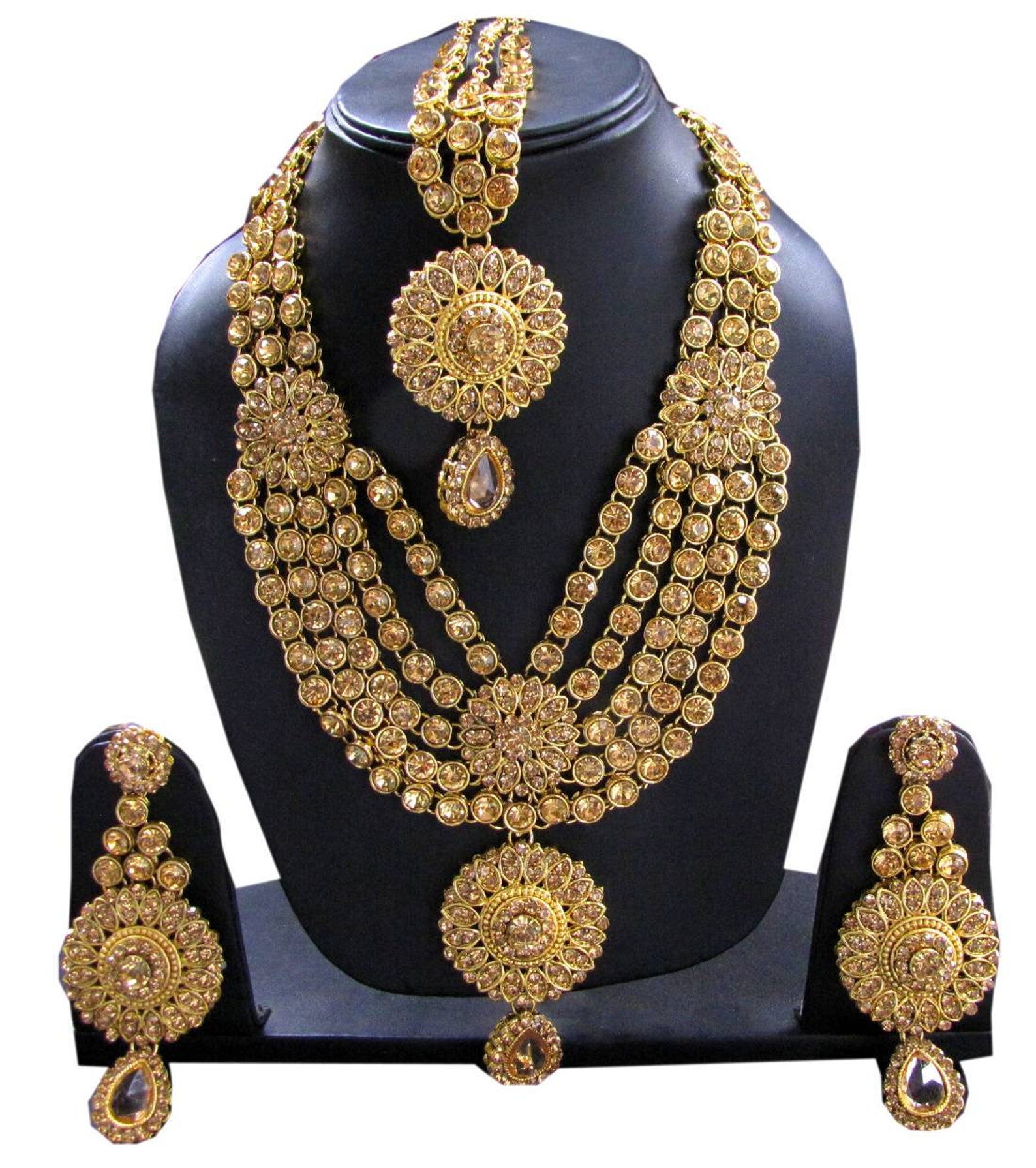 polki stone necklace