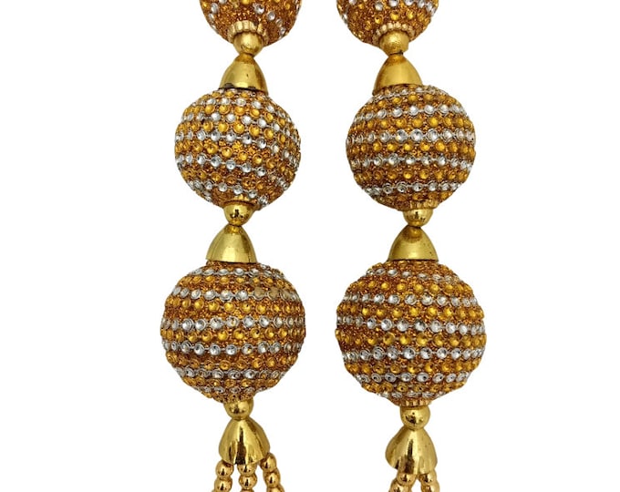 Long Hanging Latkan for Lehenga Blouse Dresses Set of 2 Tassels