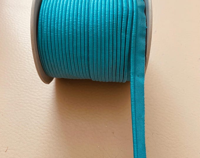 Turquoise Satin Lipcord Piping by the Yard