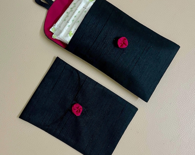 Reusable Sanitary Pad Holder Set – Discreet Fabric Period Pouch