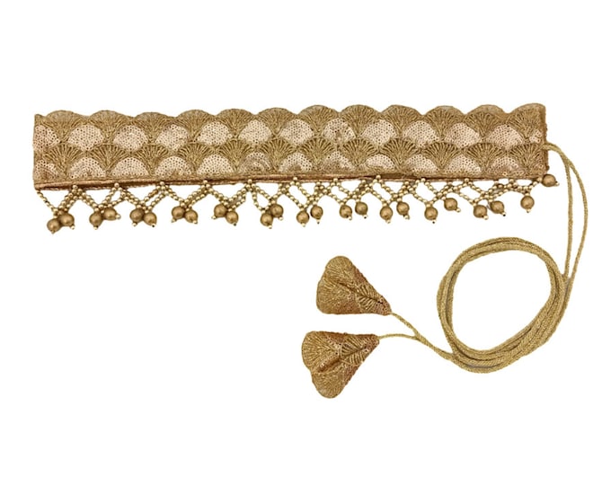 Gold Belt for Women Handmade Lehenga Saree Belts for Girls Wedding Wear