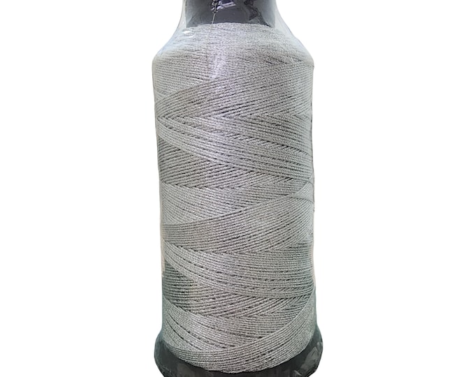 Silver Metallic Braided Embroidery Thread Non Stretch 1 mm 500 Meters  1 Roll