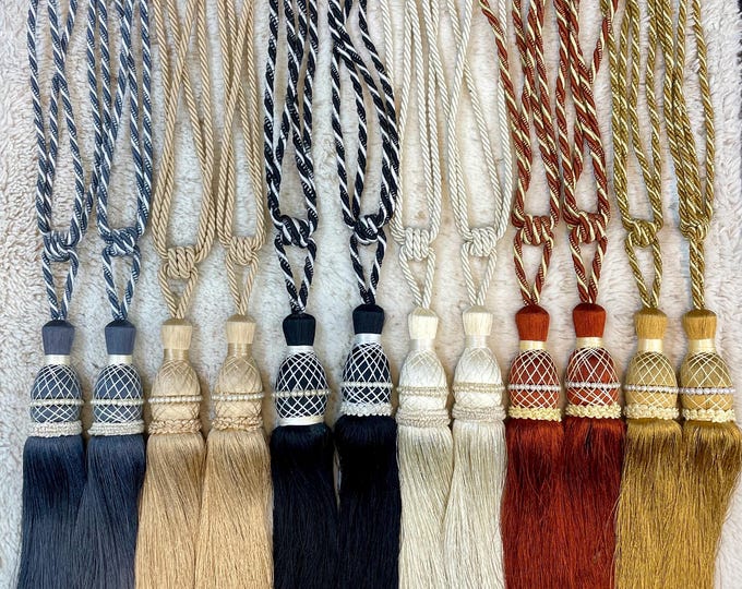 Decorative Curtain Holdback Tie Back Tassels Handmade | Pack of 2