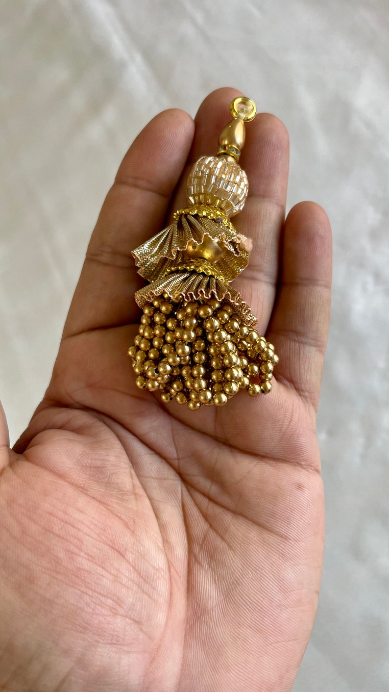 Beaded Tassel Saree Blouse Tassel Indian Decorative Tassel Latkan for