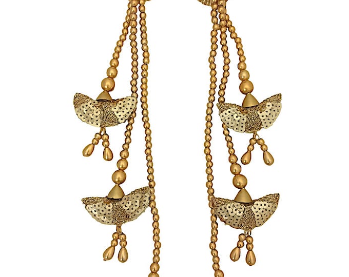 Beaded Lehenga Tassels (Set of 2) Indian Fashion Accessories