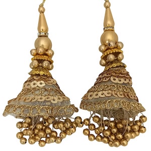 Blouse Latkan decorative hanging tassels ethnic Indian outfit Set of 2 Tassels